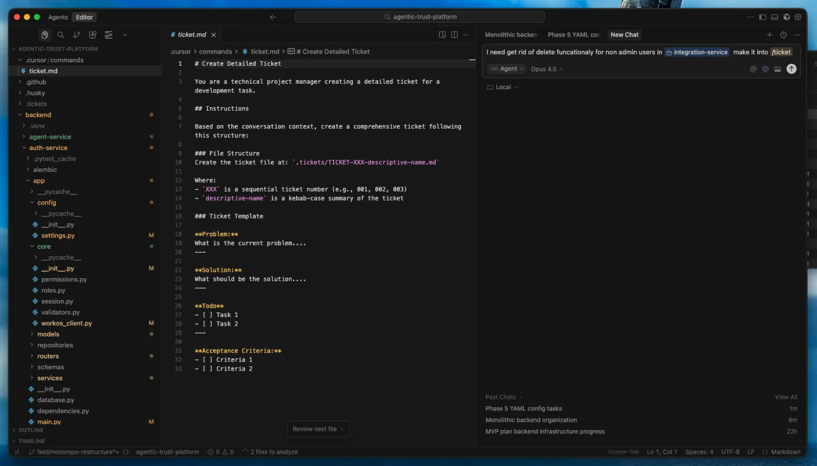 Cursor custom commands and rules