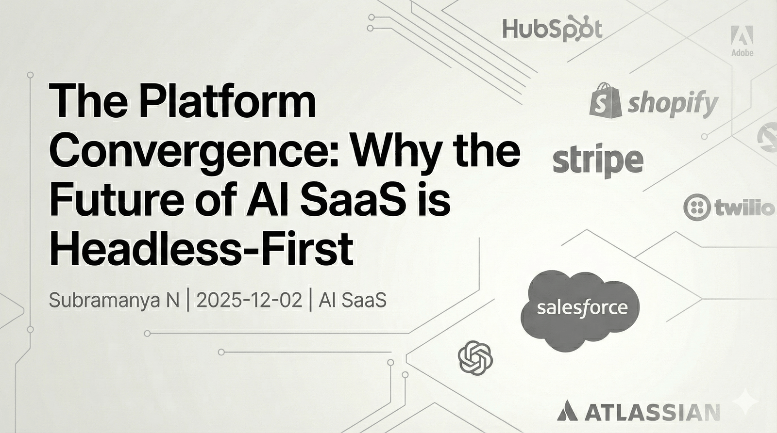 First Platform The Platform Convergence: Why the Future of AI SaaS is Headless-First ...